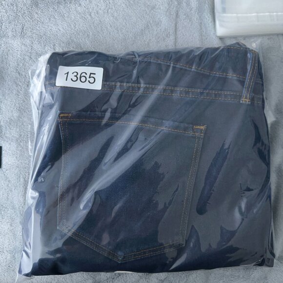 Old Navy Power Slim Straight Jeans Mid Rise Stretch Womens Blue Size 16 Short - Picture 12 of 12